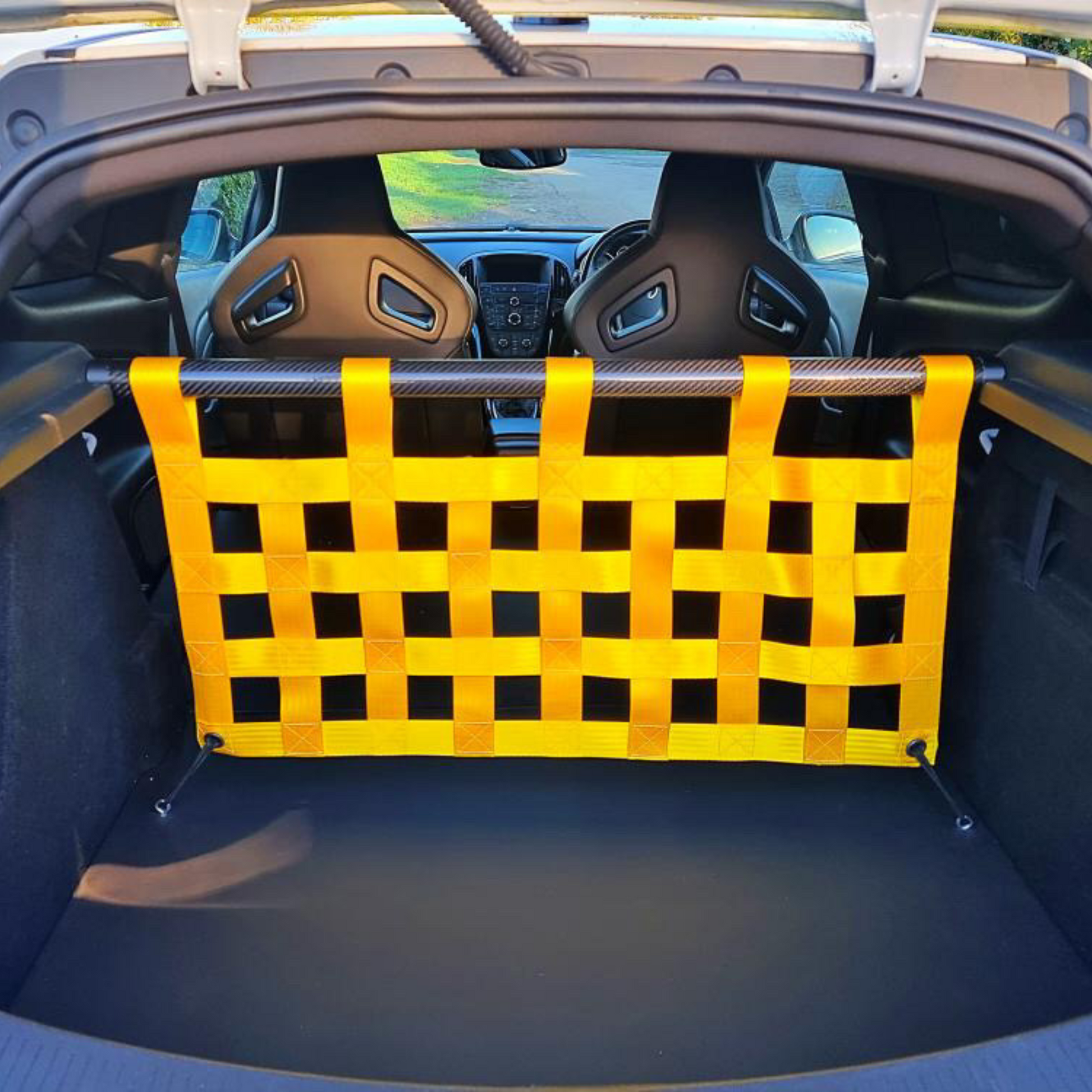 Vauxhall Astra Mk6 VXR Strut Bar and Cargo Net cargo-nets.co.uk