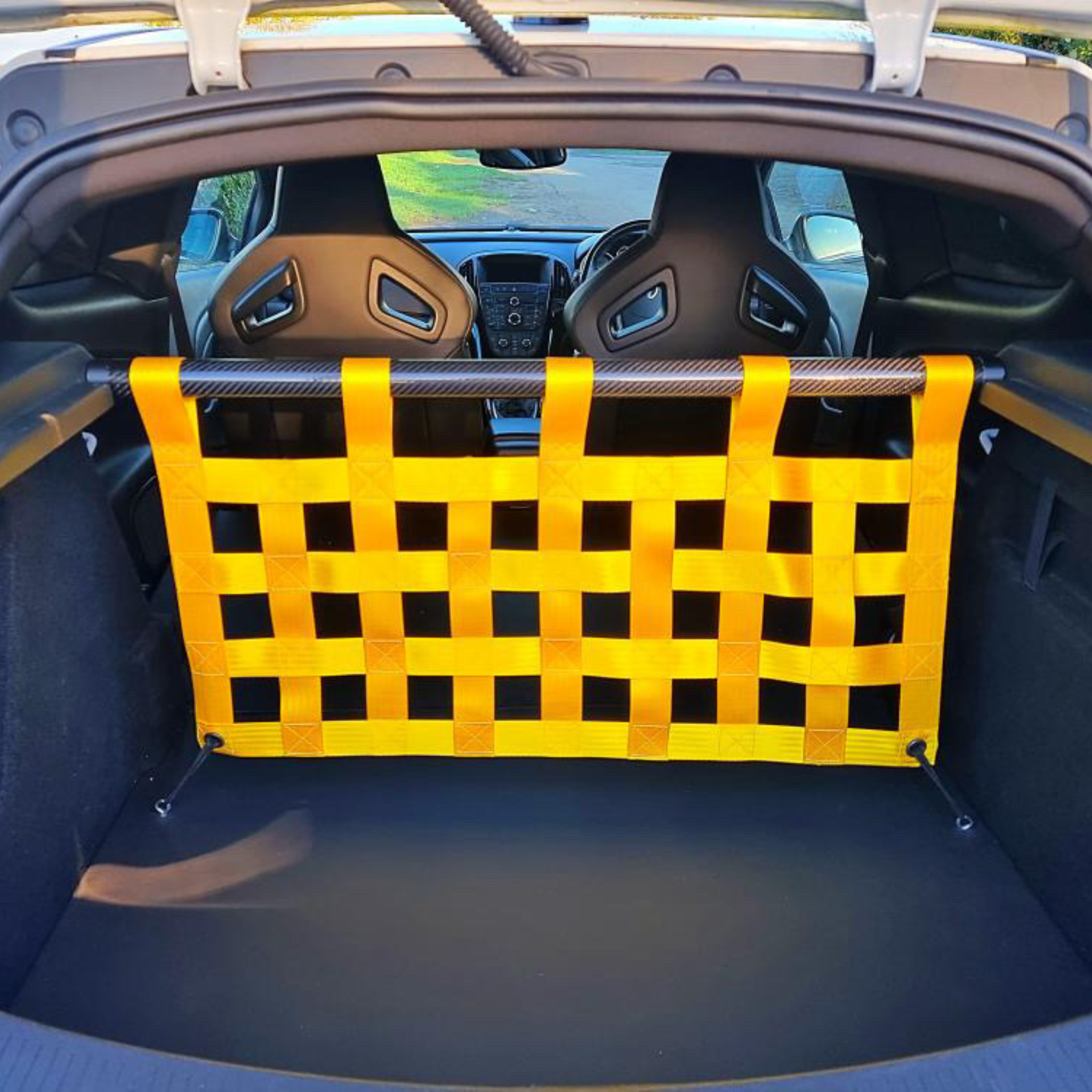 Vauxhall Astra Mk6 VXR Strut Bar and Cargo Net cargo-nets.co.uk