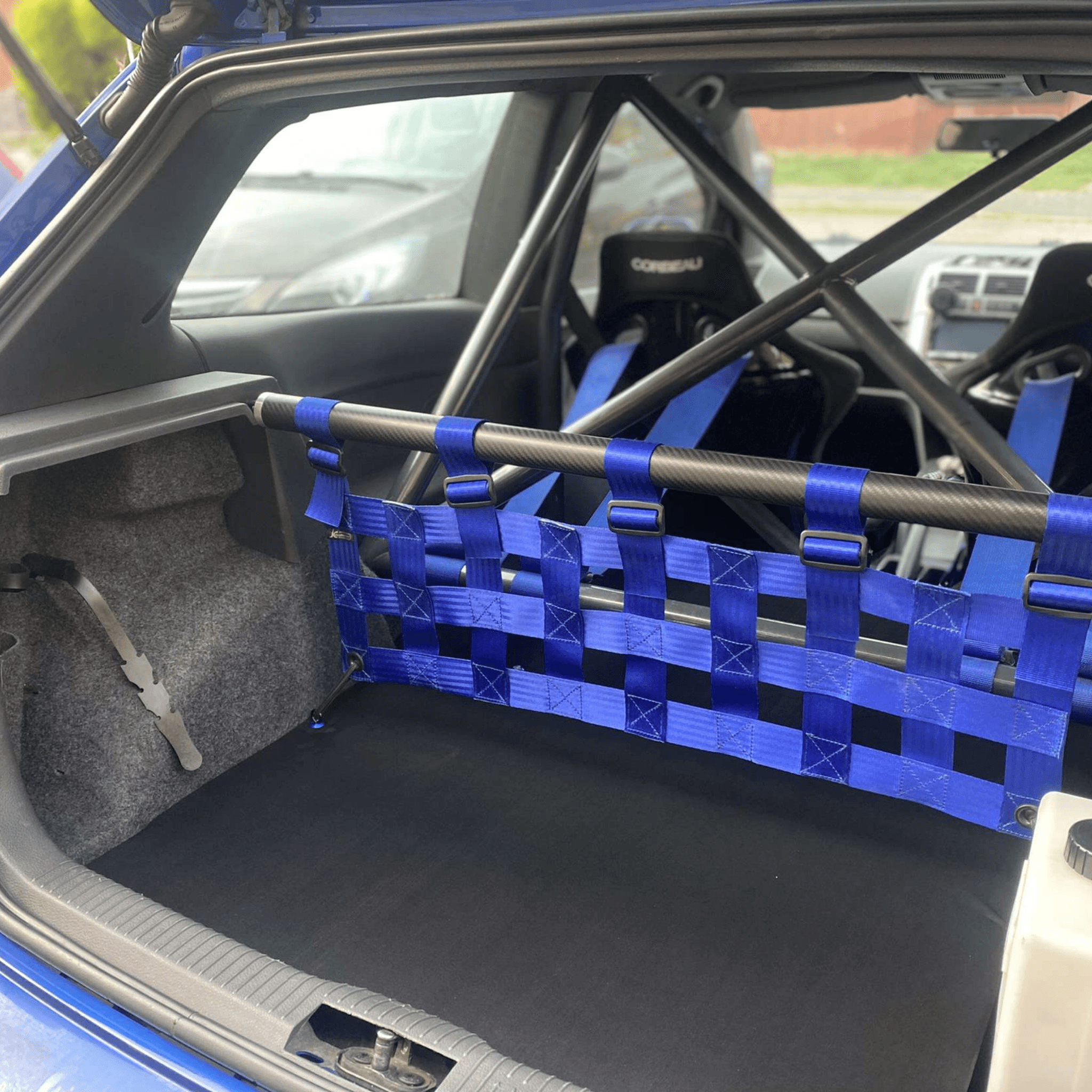 VW Polo Mk4 9n3 GTI Strut bar and Cargo net cargo-nets.co.uk