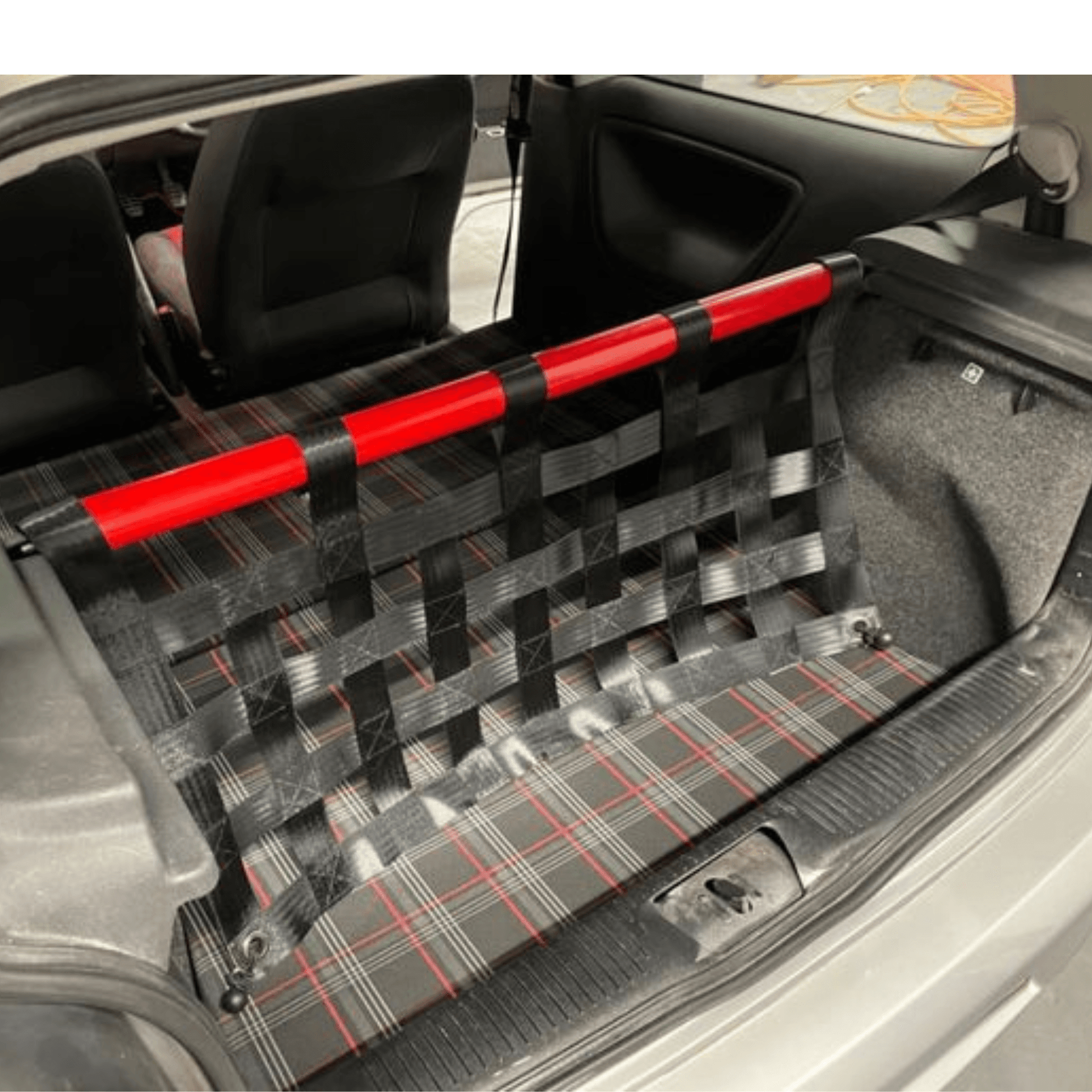 VW Polo Mk3 6n2 GTI Strut bar and Cargo net cargo-nets.co.uk