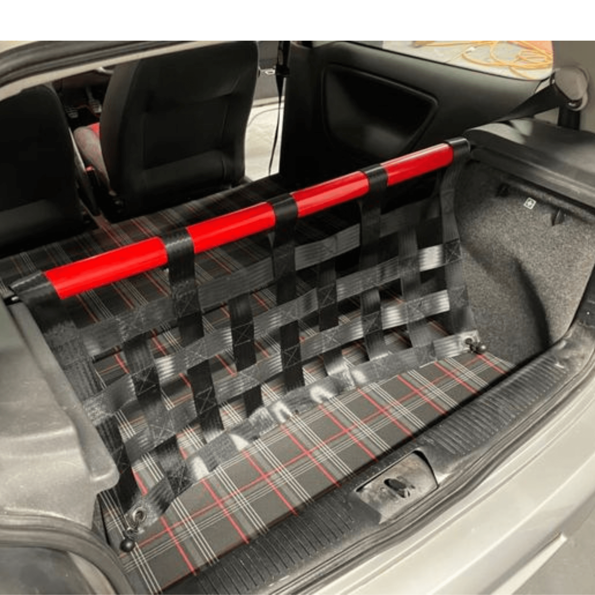 VW Polo Mk3 6n2 GTI Strut bar and Cargo net cargo-nets.co.uk