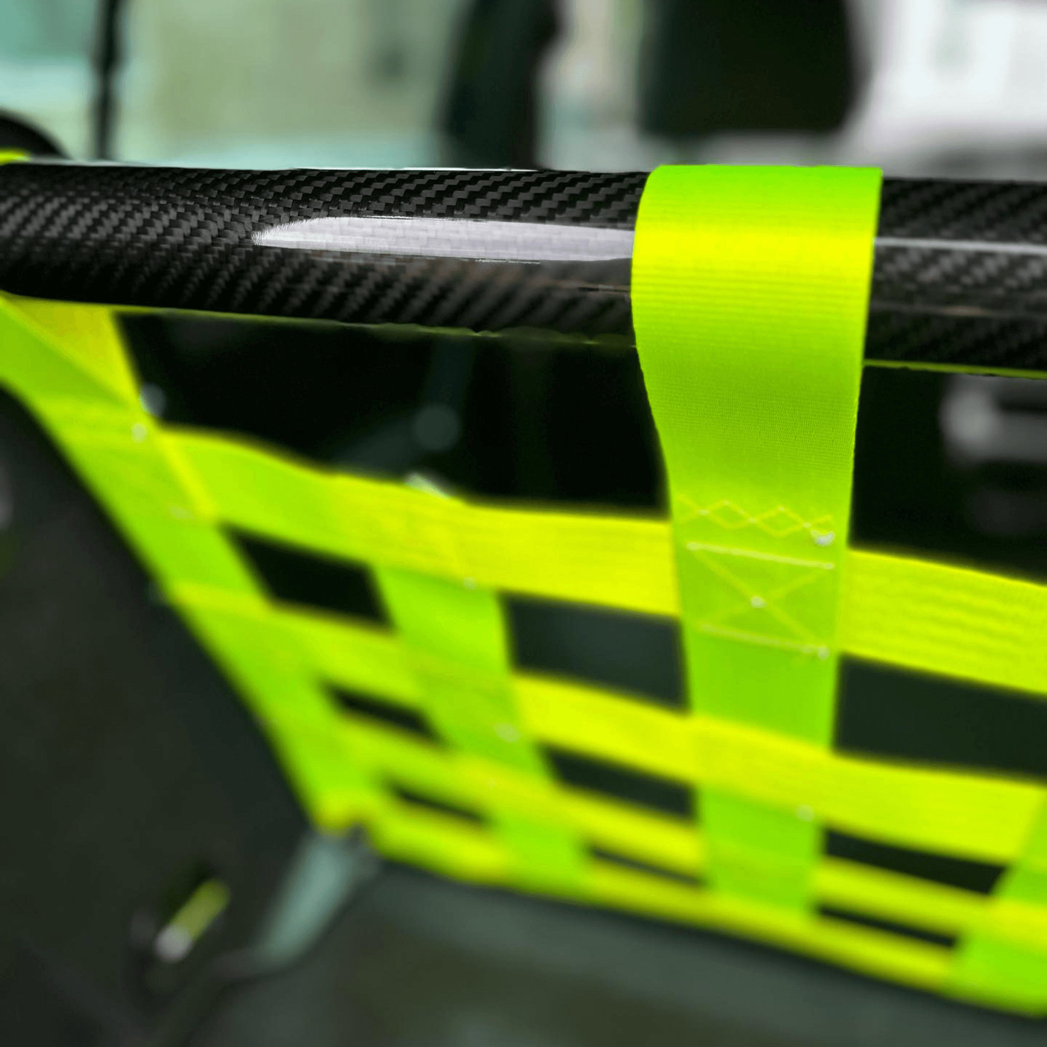 VW Golf Mk7 R GTI Strut bar and Cargo net cargo-nets.co.uk