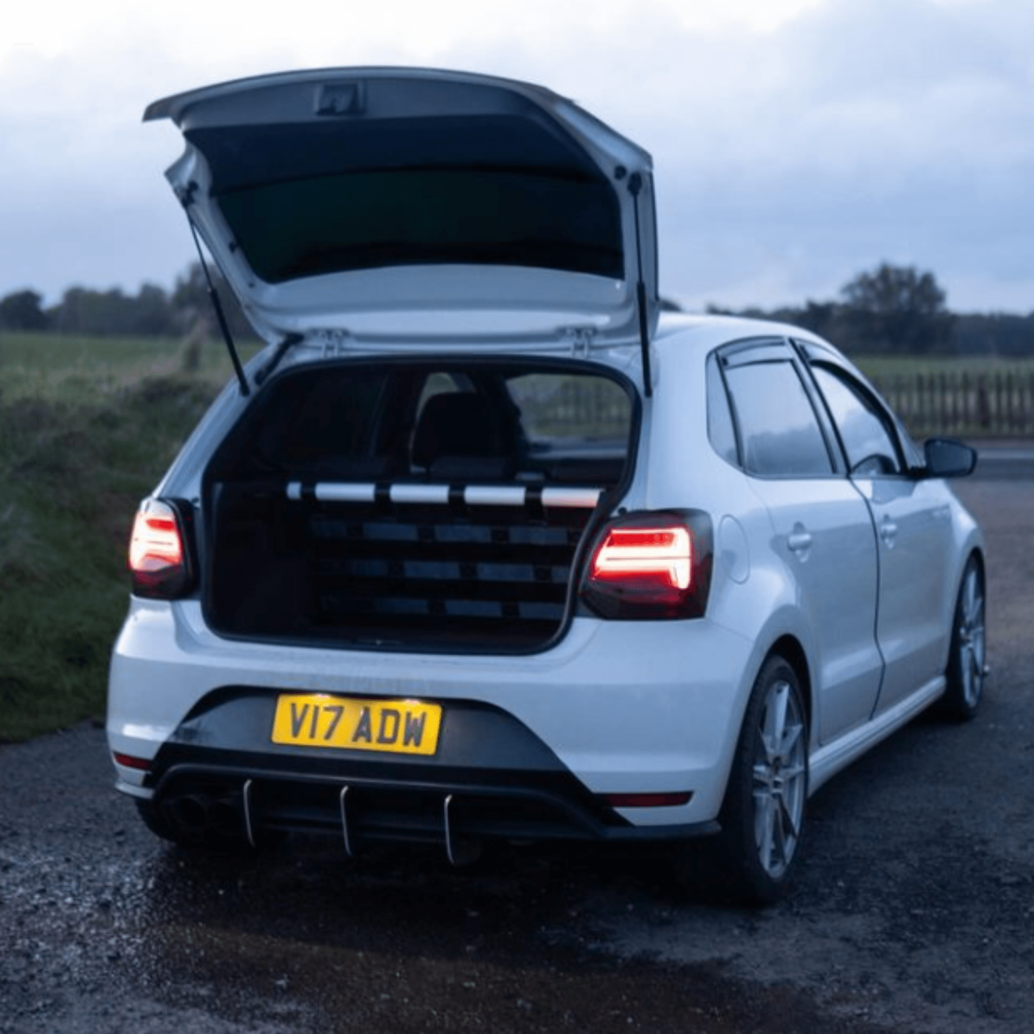 VW Polo Mk5 6C 6R GTI Strut bar and Cargo net cargo-nets.co.uk