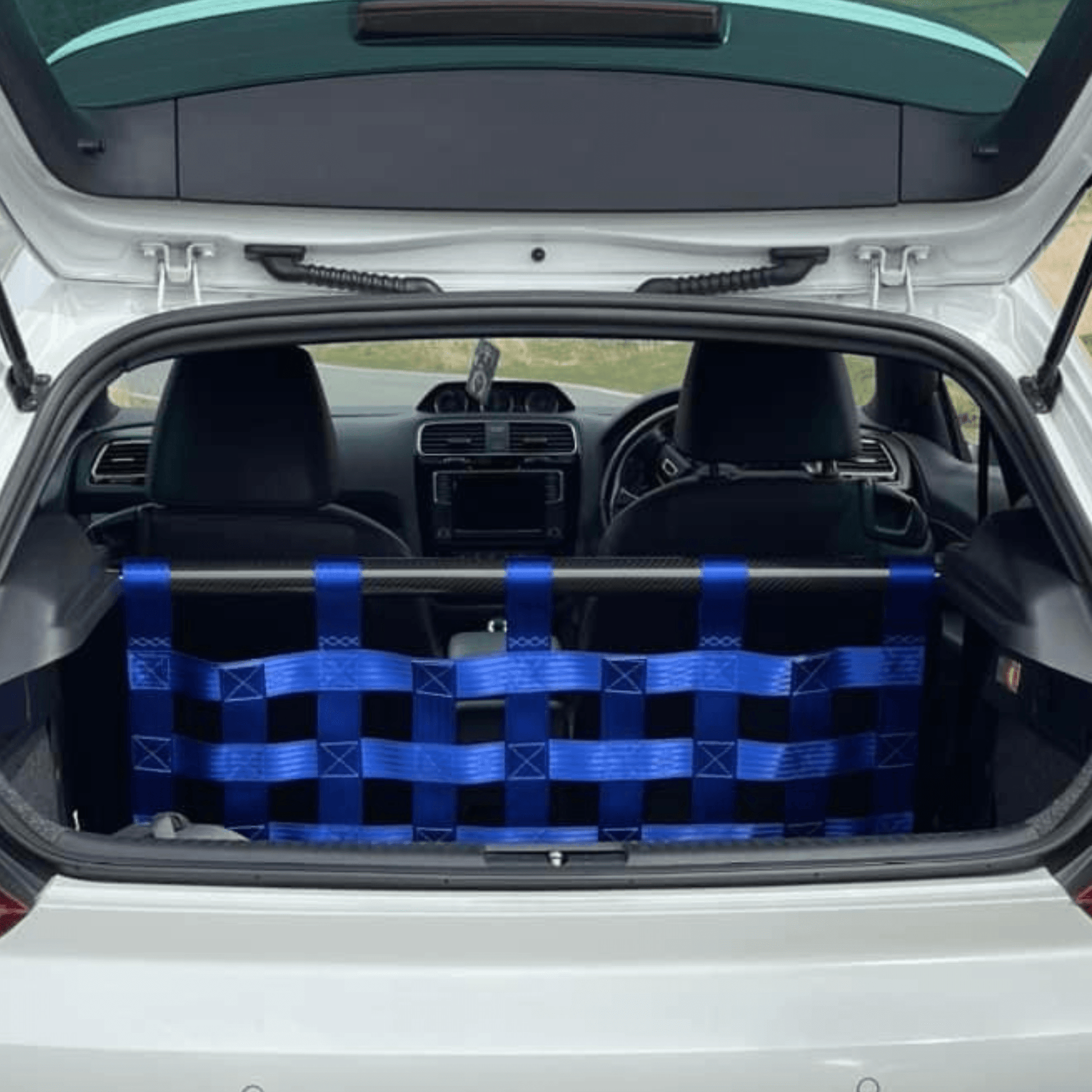 VW Scirocco Mk3 R Strut bar and Cargo net cargo-nets.co.uk
