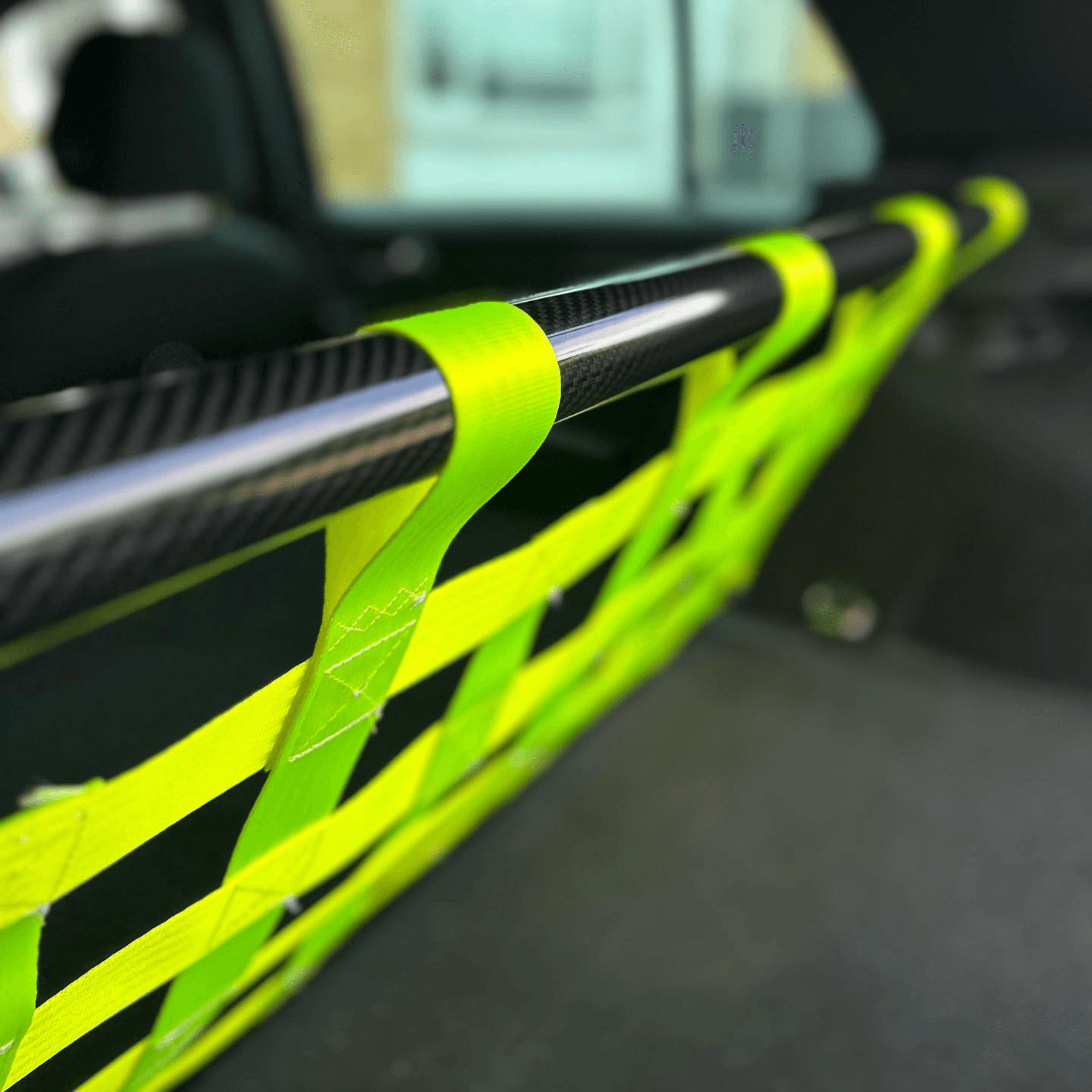 VW Golf Mk8 R GTI Strut bar and Cargo net cargo-nets.co.uk