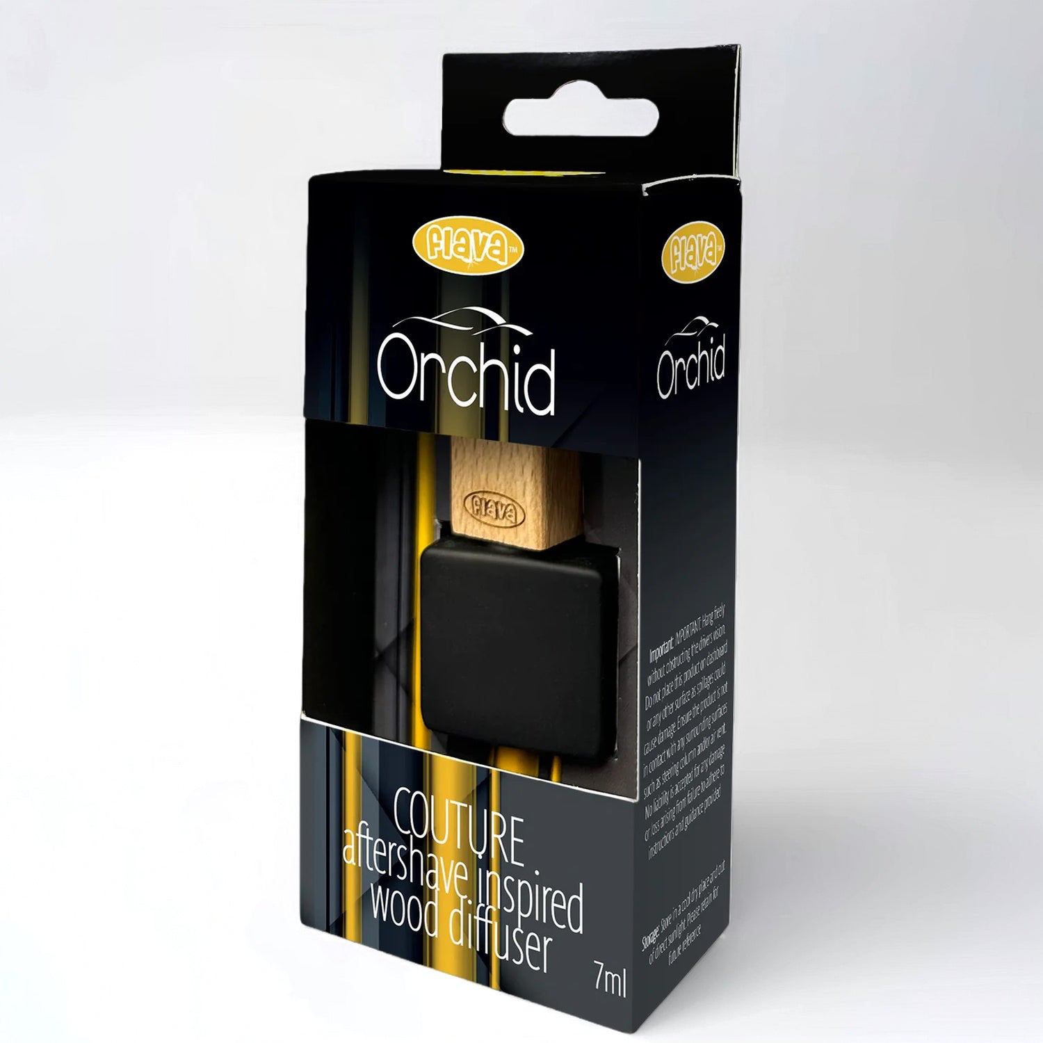 Flava Couture Wood Car Air Freshener - Orchid Flava Car Scents