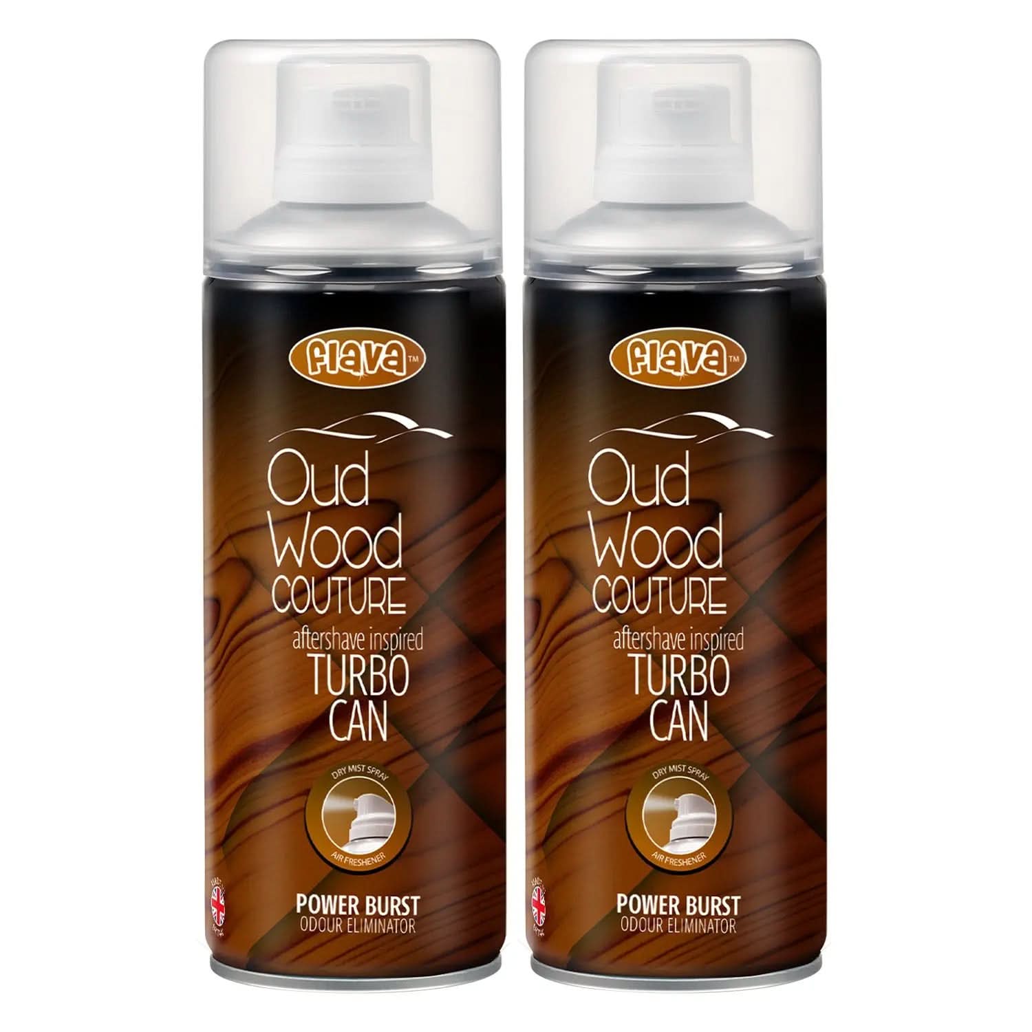 Flava Couture Turbo Can Spray - Oud Wood Flava Car Scents