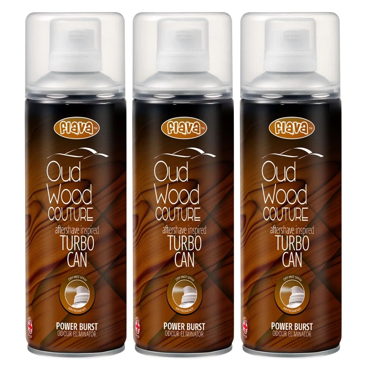 Flava Couture Turbo Can Spray - Oud Wood Flava Car Scents