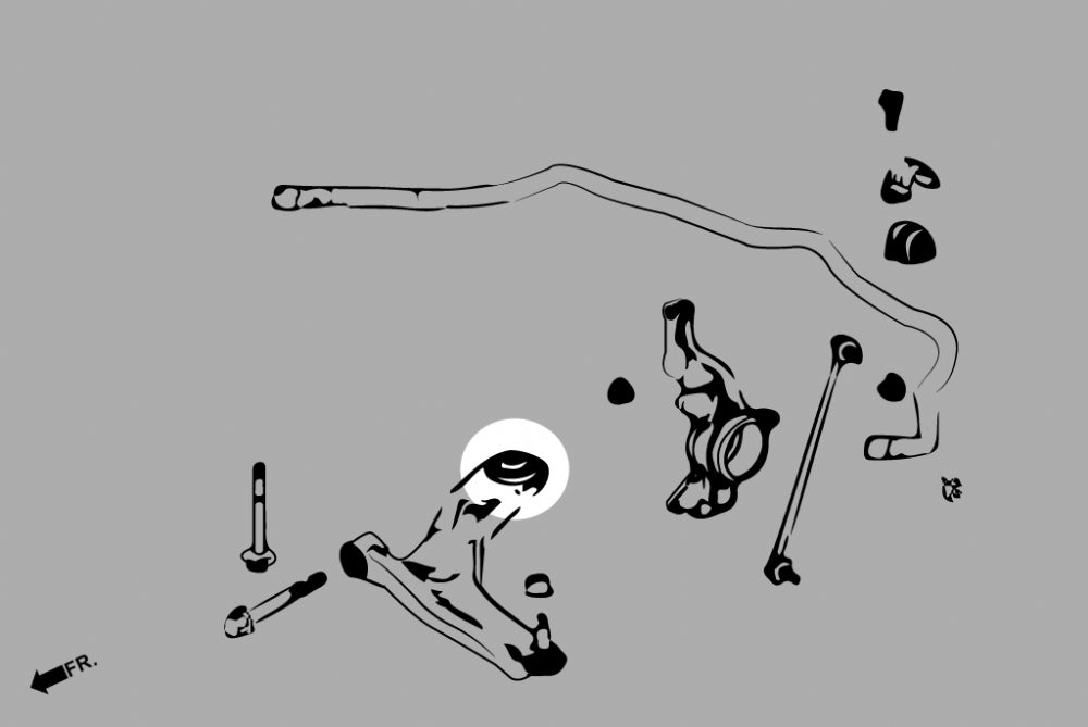HARDRACE FRONT LOWER ARM BUSH HardRace