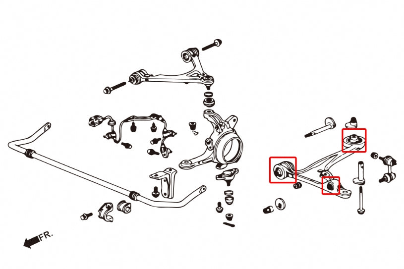HARDRACE FRONT LOWER ARM BUSH HardRace