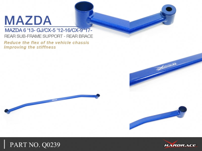 HARDRACE REAR SUBFRAME SUPPORT BRACE - REAR HardRace