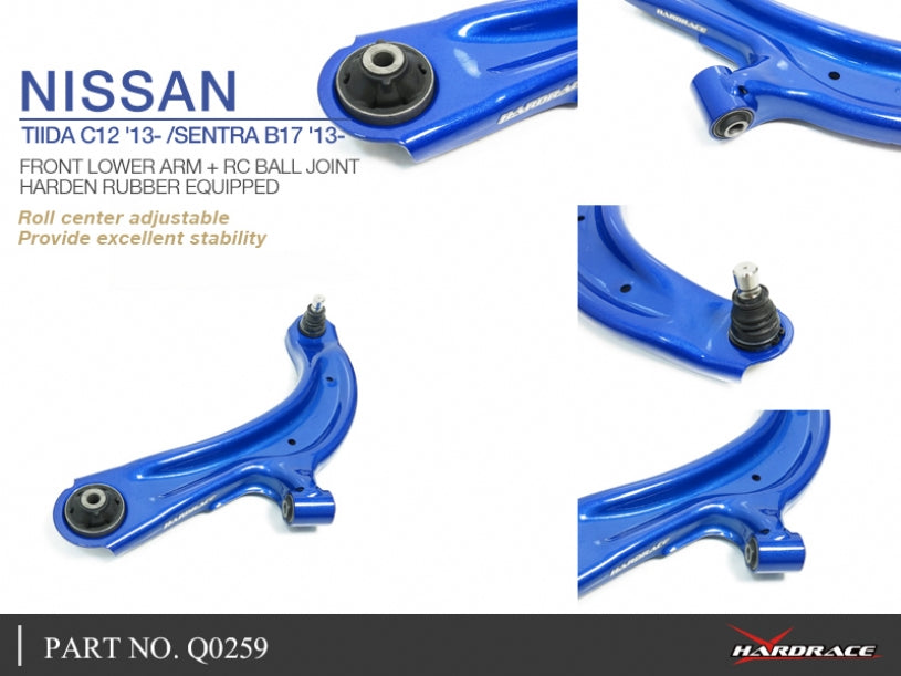 HARDRACE FRONT LOWER CONTROL ARM & ROLL CENTRE BALL JOINT HardRace
