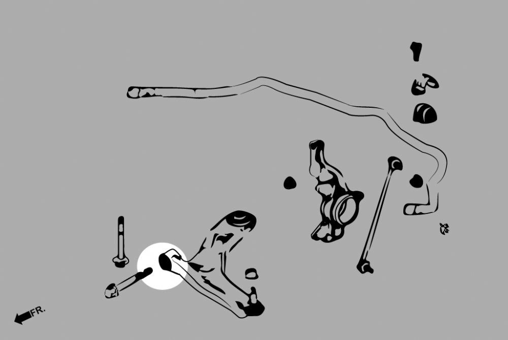 HARDRACE FRONT LOWER ARM BUSH HardRace