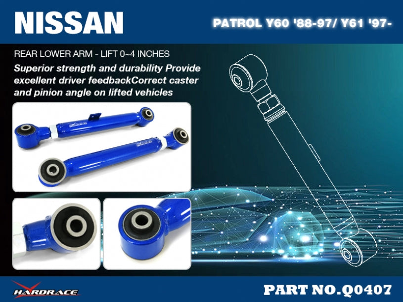 HARDRACE REAR UPPER ARM ADJUSTABLE HardRace