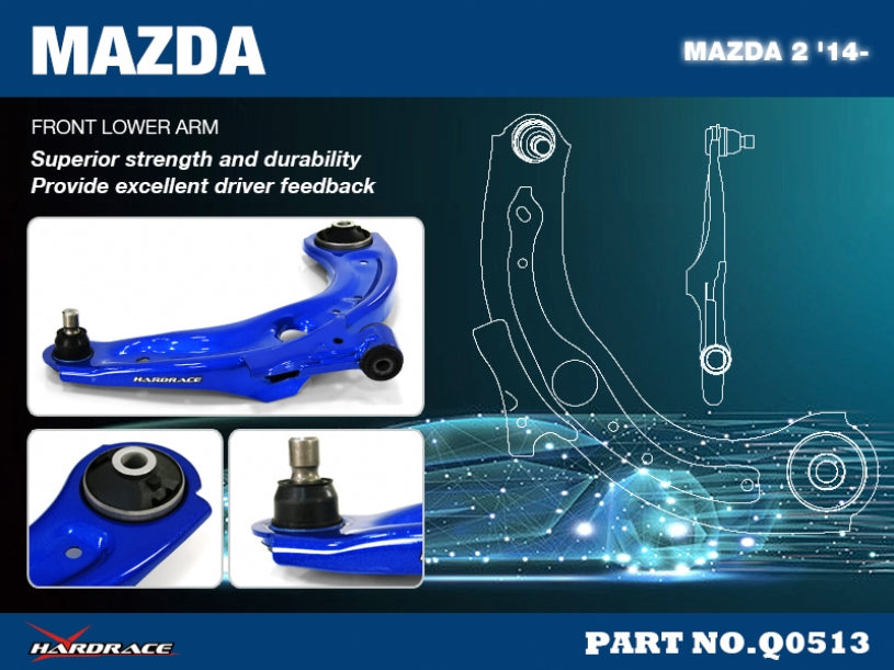 HARDRACE FRONT LOWER CONTROL ARM HardRace
