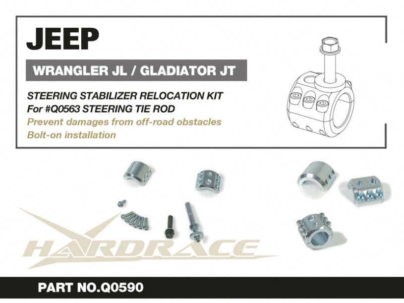 HARDRACE STEERING STABILISER RELOCATION KIT HardRace
