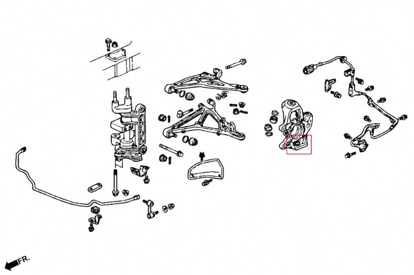 HARDRACE FRONT KNUCKLE LOWER BALL JOINT HardRace