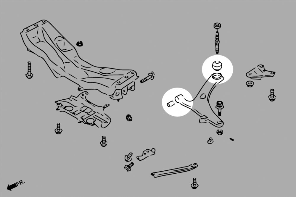 HARDRACE FRONT LOWER ARM BUSH HardRace