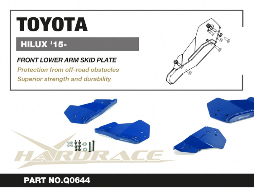 HARDRACE FRONT LOWER ARM SKID PLATE HardRace
