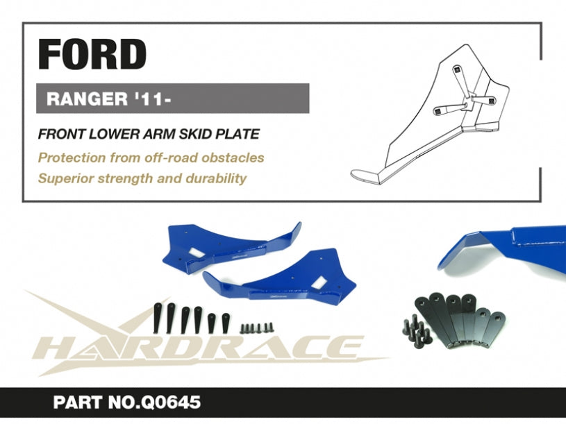 HARDRACE FRONT LOWER ARM SKID PLATE HardRace