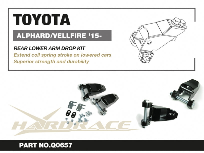HARDRACE REAR LOWER ARM DROP KIT HardRace