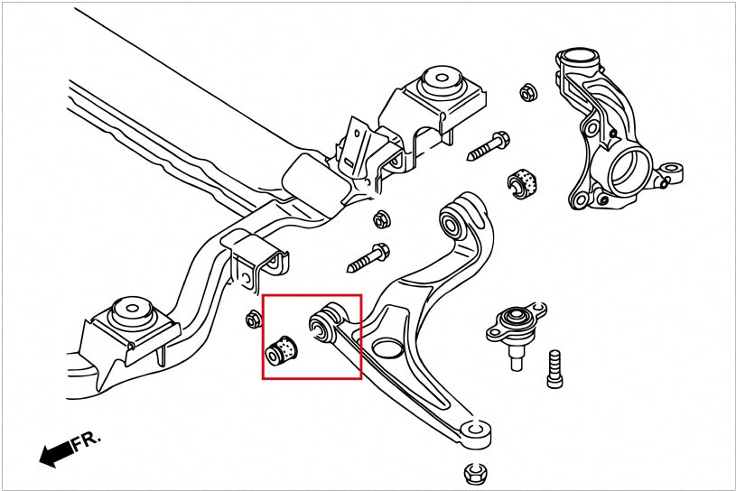 HARDRACE FRONT LOWER ARM BUSH - FRONT HardRace