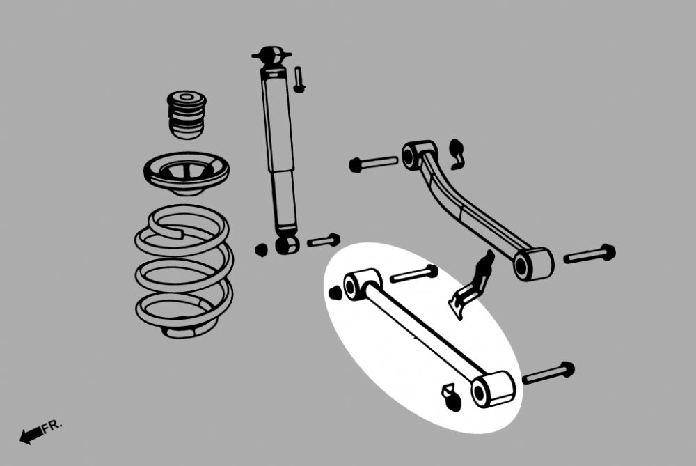 HARDRACE REAR LOWER ARM ADJUSTABLE HardRace