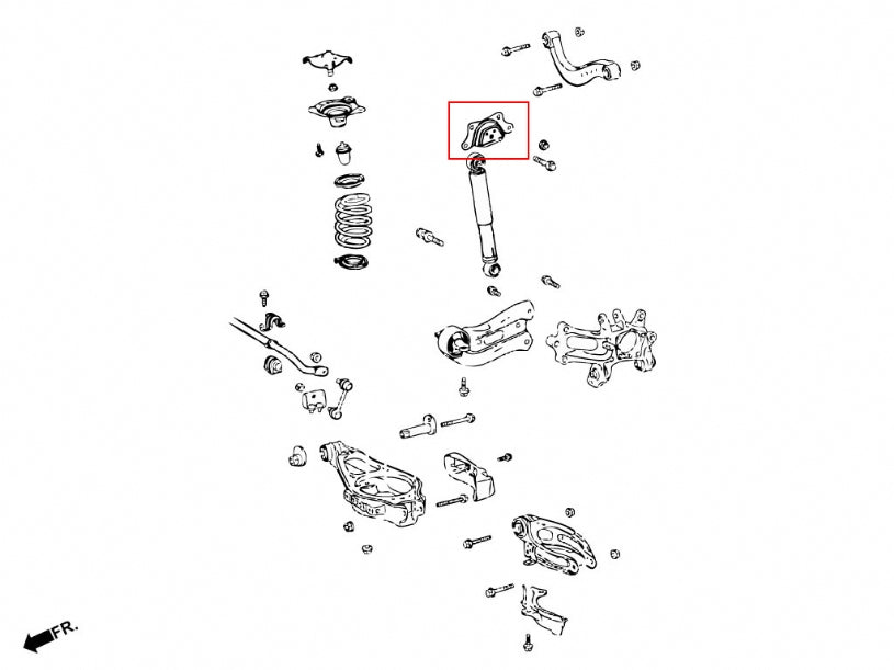 HARDRACE REAR SHOCK ABSORBER LIFT MOUNTING KIT HardRace