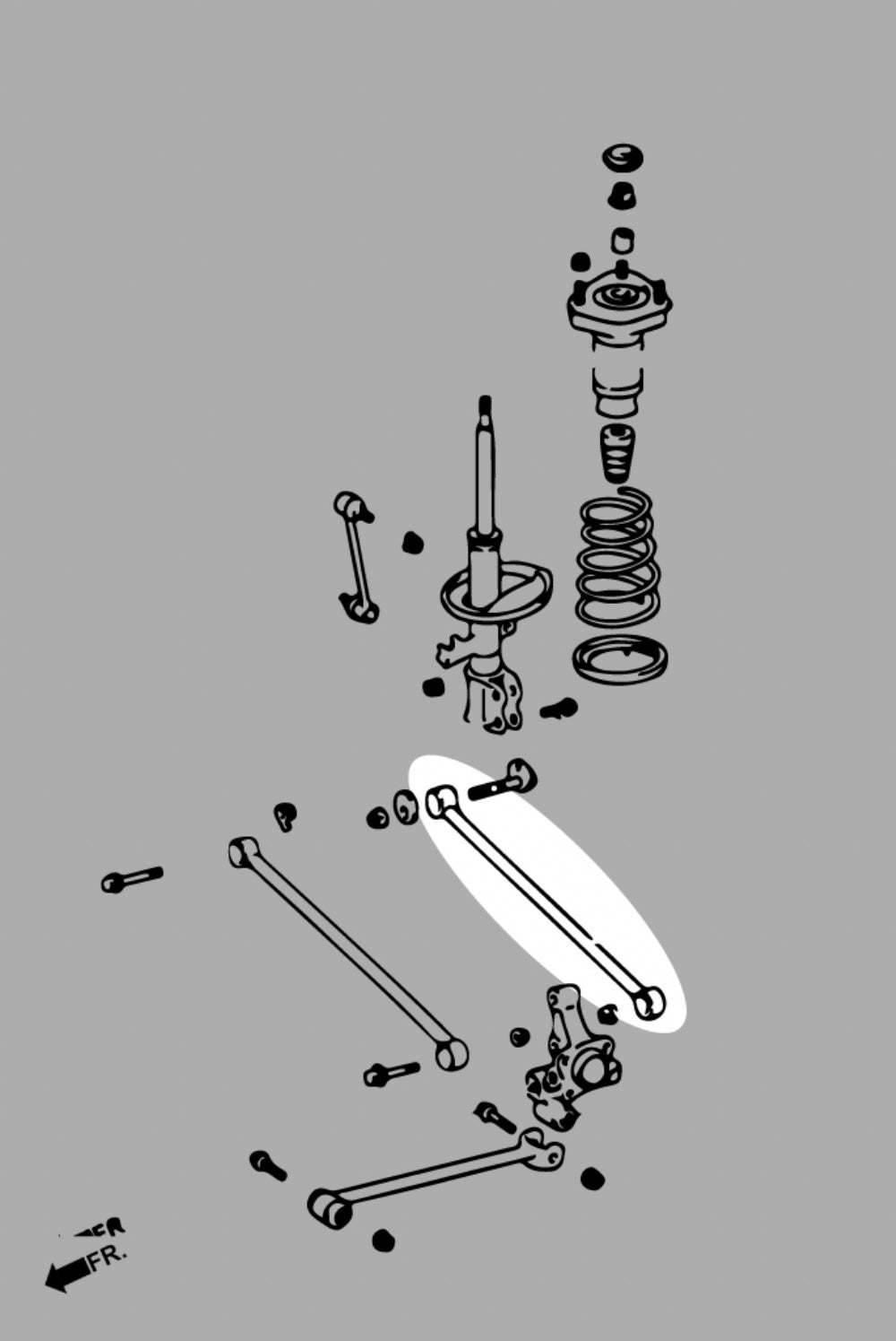 HARDRACE REAR LATERAL ARM REAR ADJUSTABLE HardRace