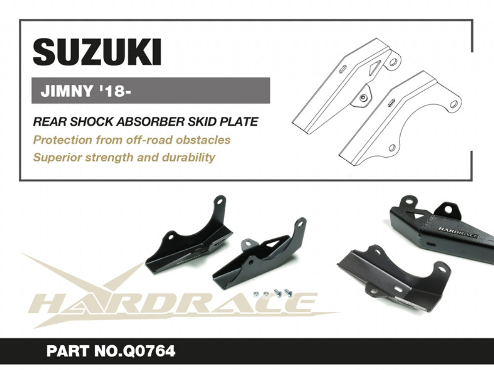 HARDRACE REAR SHOCK ABSORBER SKID PLATE HardRace
