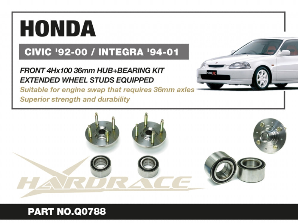 HARDRACE 36MM FRONT WHEEL HUB & BEARING KIT HardRace