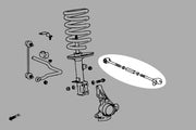HARDRACE REAR TOE CONTROL ARM ADJUSTABLE HardRace