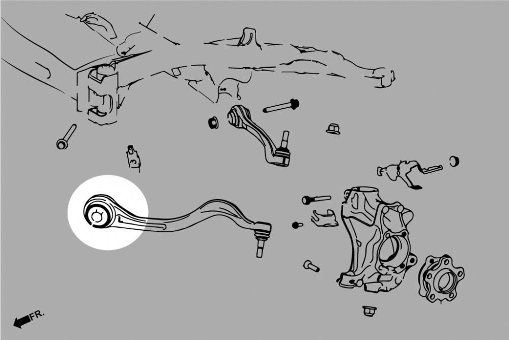 HARDRACE FRONT LOWER FRONT ARM BUSH HardRace