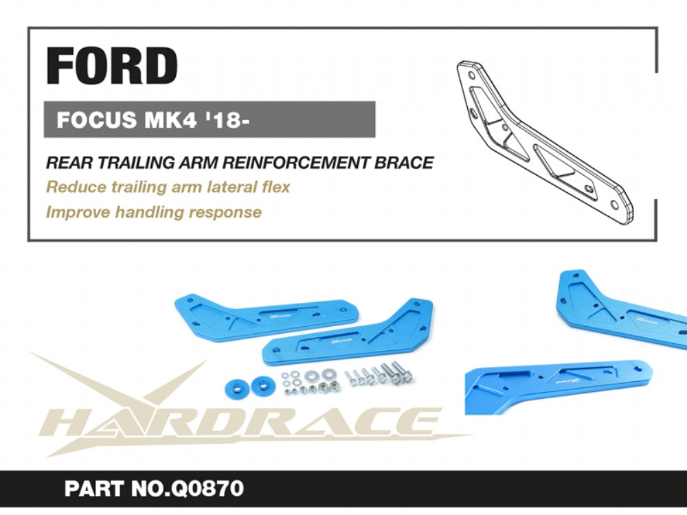 HARDRACE REAR TRAILING ARM REINFORCEMENT BRACE HardRace