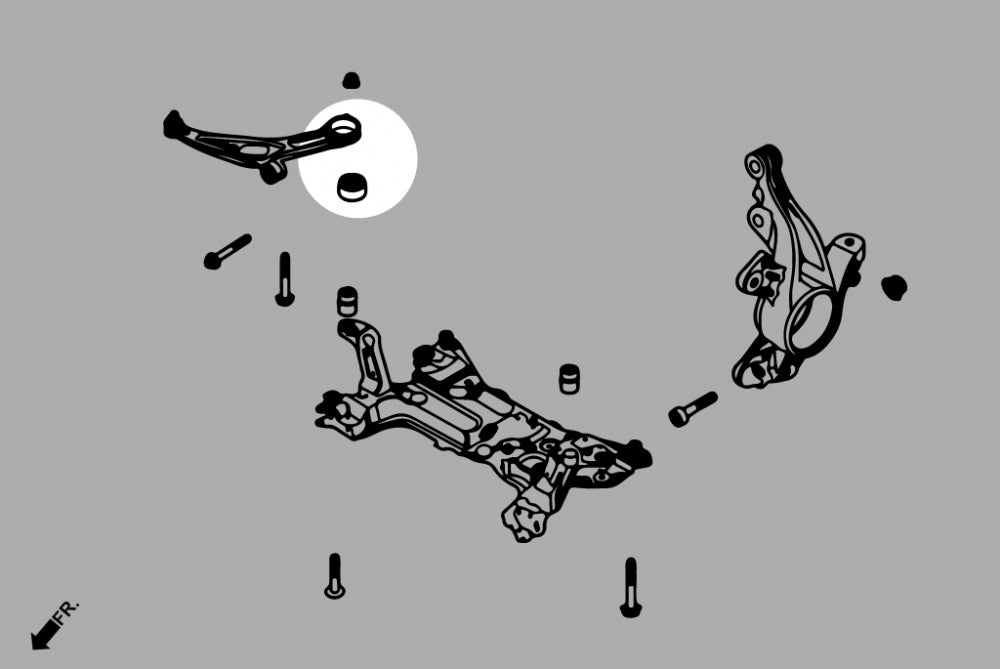 HARDRACE FRONT LOWER ARM BUSH - REAR HardRace