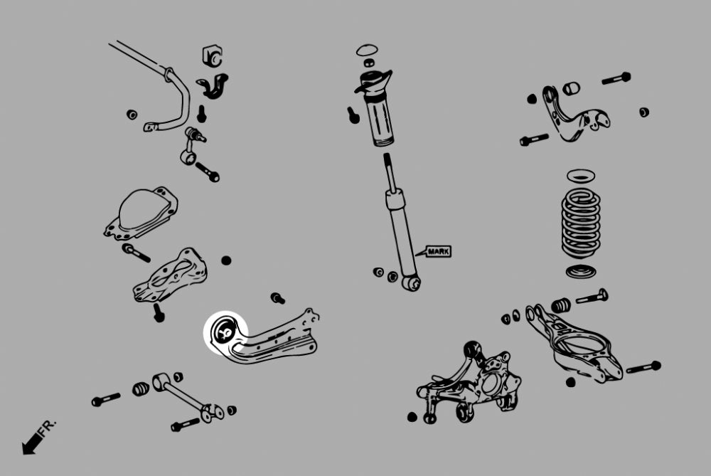 HARDRACE REAR TRAILING ARM BUSH HardRace