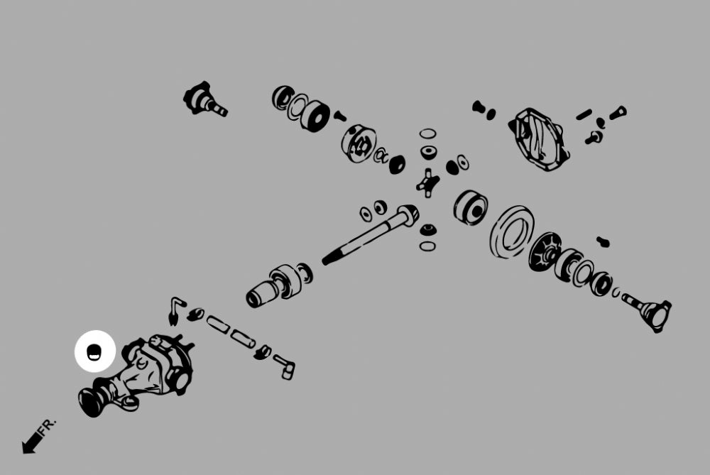 HARDRACE REAR DIFFERENTIAL MOUNT BUSH HardRace
