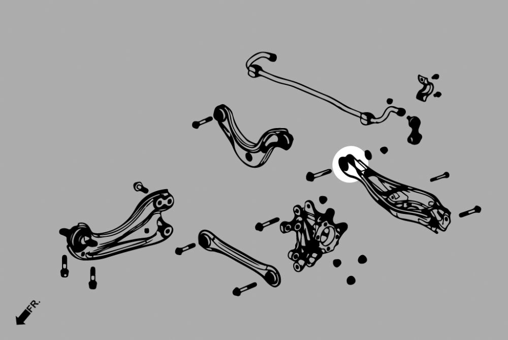 HARDRACE REAR LOWER ARM BUSH HardRace