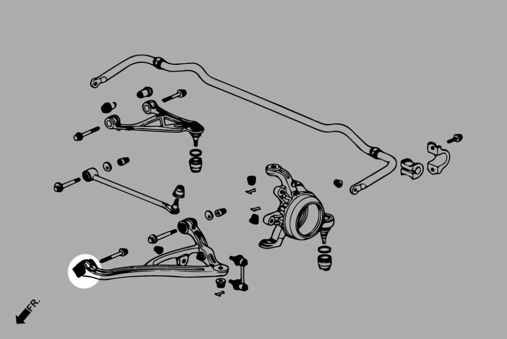HARDRACE REAR LOWER ARM BUSH HardRace
