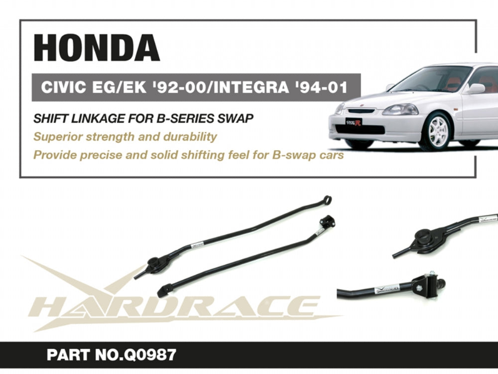 HARDRACE HONDA CIVIC EG/EK 92-00/ INTEGRA 94-01 SHIFT LINKAGE FOR B-SERIES SWAP 2PCS/SET HardRace