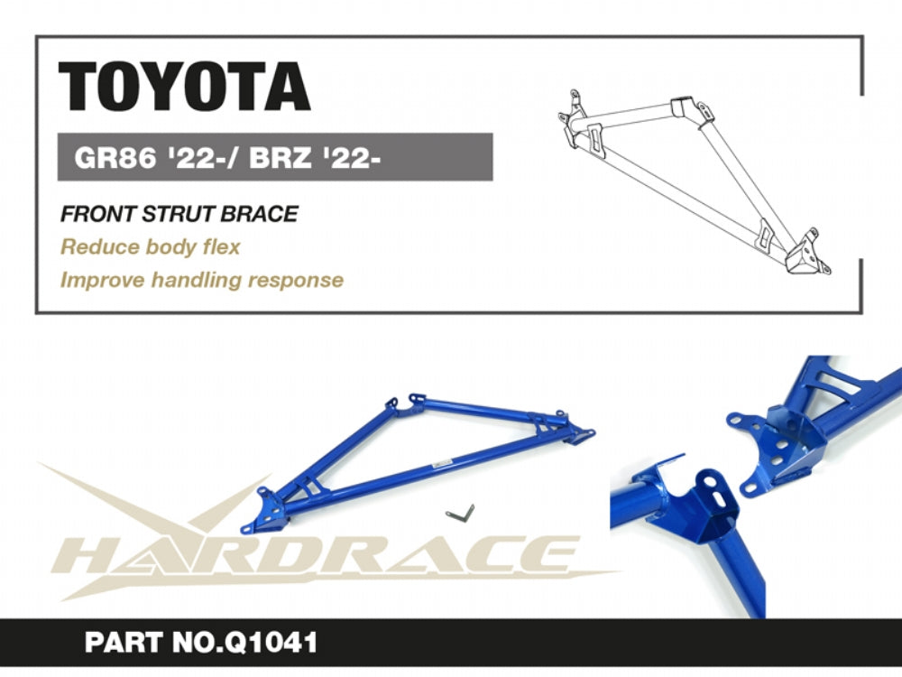 HARDRACE TOYOTA GR86/SUBARU BRZ 22- FRONT STRUT BRACE 1PCS/SET HardRace