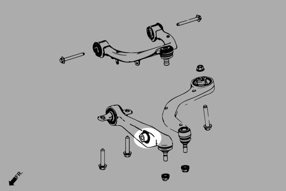 HARDRACE FRONT LOWER FRONT ARM BUSH - OUTER HardRace
