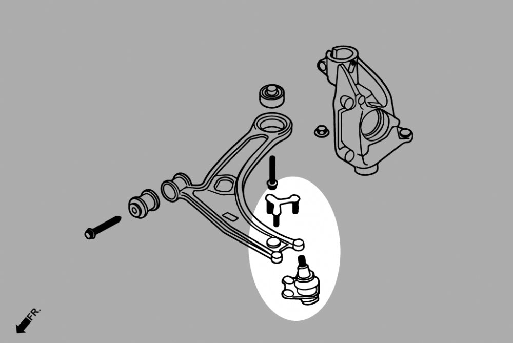 HARDRACE FRONT LOWER ARM BALL JOINT HardRace