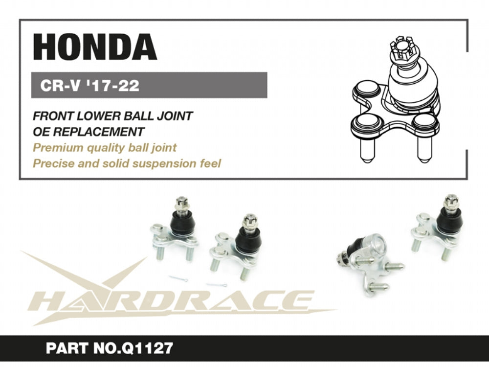 HARDRACE HONDA CR-V 17-23 5th FRONT LOWER BALL JOINT - 2PCS/SET OE REPLACEMENT HardRace