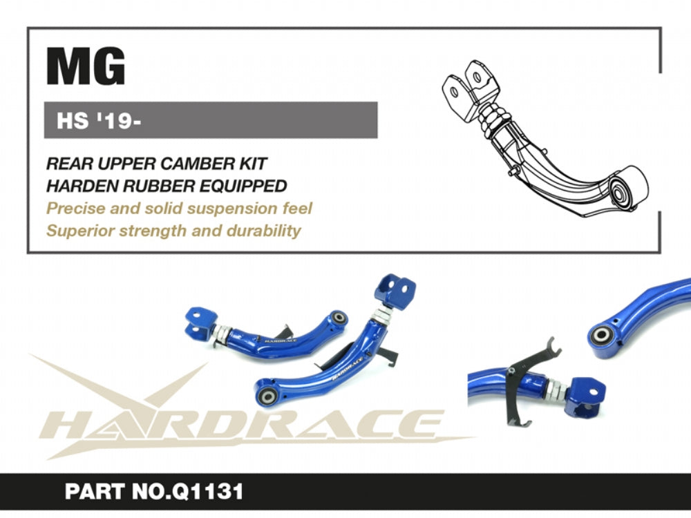 HARDRACE MG HS 19+ REAR UPPER CAMBER KIT (HARDEN RUBBER) - 2PCS/SET HardRace