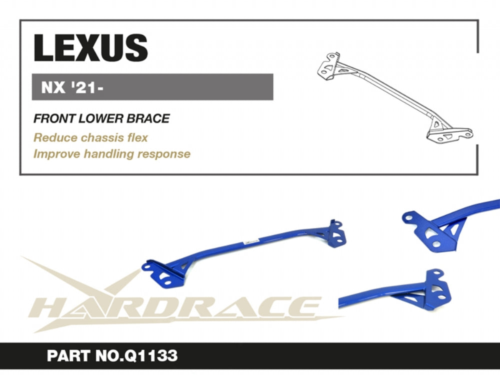 HARDRACE LEXUS NX 21- FRONT LOWER BRACE - 1PC/SET HardRace