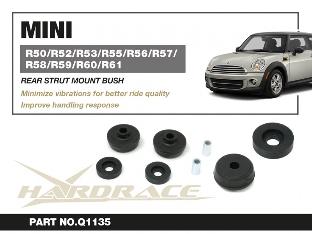 HARDRACE MINI R50/R52/R53/R55/R56/R57/R58/R59/R60/R61 REAR STRUT MOUNT BUSH - 6PCS/SET HardRace