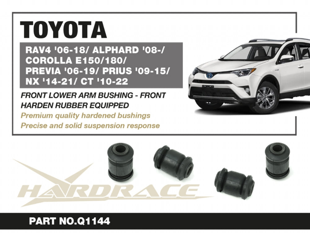 HARDRACE TOYOTA RAV4/ALPHARD/COROLLA FRONT LOWER ARM BUSHING FRONT HARDEN RUBBER 2PCS/SET HardRace
