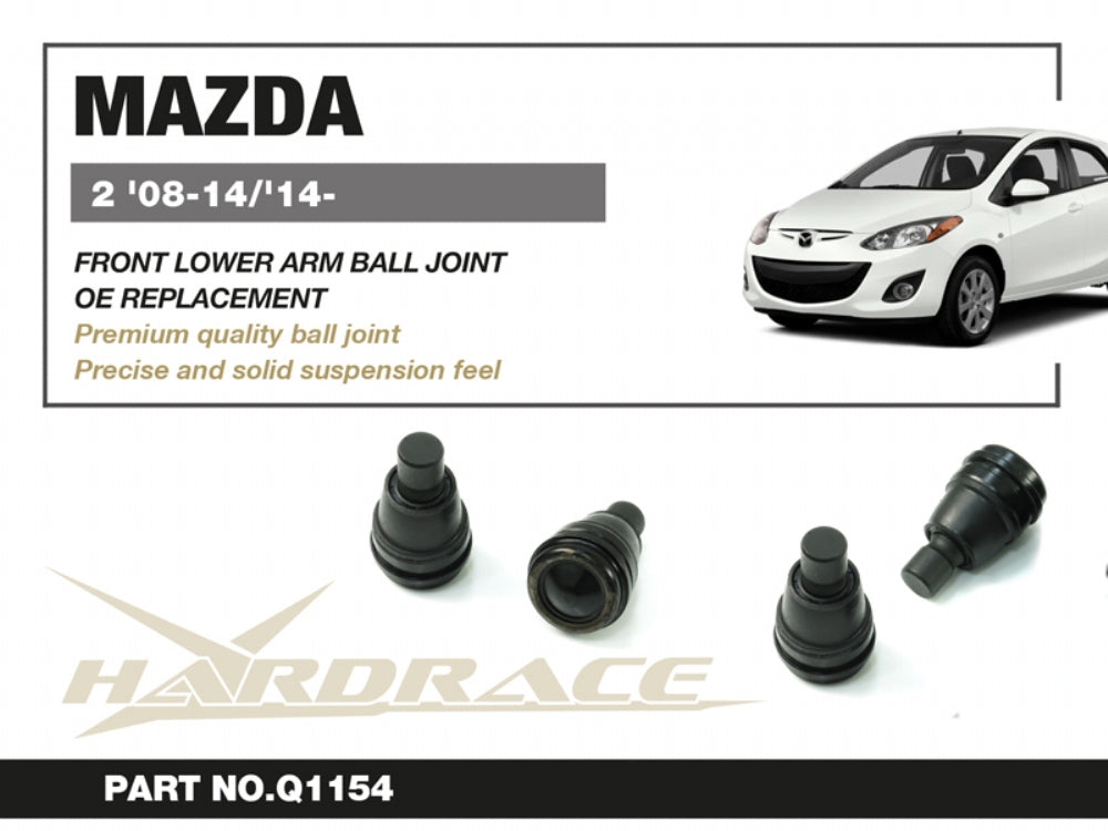 HARDRACE FORD FIESTA 08-17 / MAZDA 2 08+ FRONT LOWER ARM BALL JOINT - 2PCS/SET HardRace