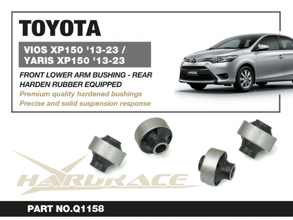 HARDRACE TOYOTA VIOS XP150/YARIS XP150 FRONT LOWER ARM BUSH REAR HARDEN RUBBER 2PCS/SET HardRace